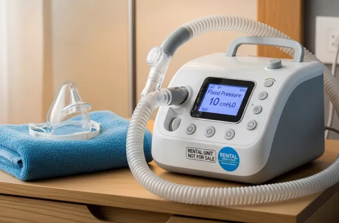 Aluguel de CPAP com pressão fixa